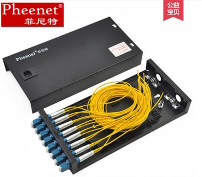 16口LC单模满配机架式光纤终端盒 光缆终端盒安装