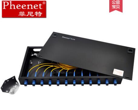 12口SC单模满配机架式光纤终端盒 光纤盒品牌