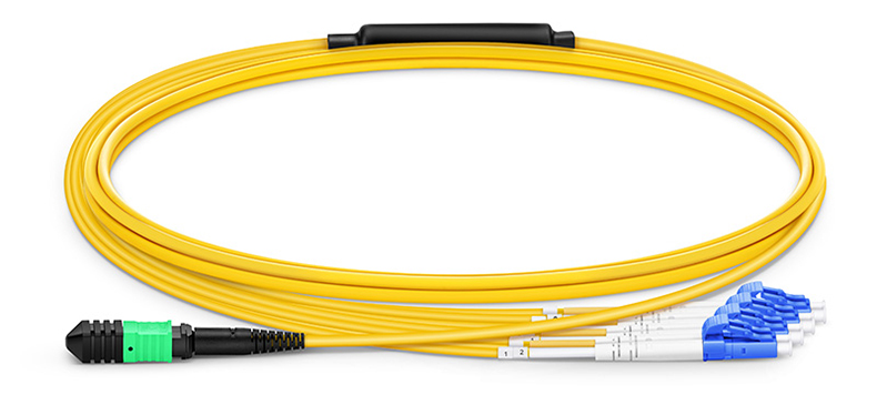 MPO-LC 8芯单模万兆40G光纤跳线